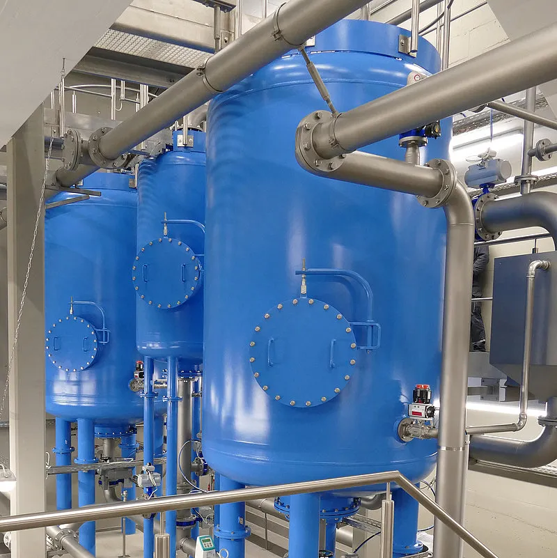 Oxidator und Enteisenungsfilter im Wasserwerk Brendlorenzen